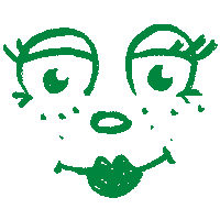 FloraBella love face flowers home Sticker