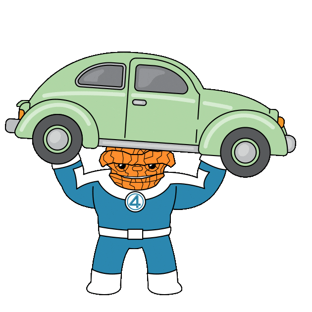 Working Out Fantastic Four Sticker by Marvel Studios