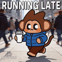 On My Way Running GIF by Chimpers