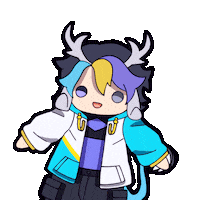 Jump Chibi Sticker