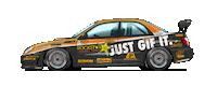 kneapolitan car racing race drift Sticker
