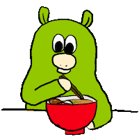 Hungry Food Sticker
