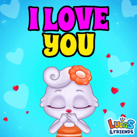 I Love You Hearts GIF by Lucas and Friends by RV AppStudios