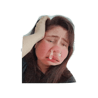 Sad Cry Sticker
