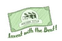 maisontitle money real estate title dollar Sticker
