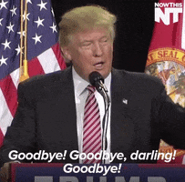 trump bye goodbye donald trump goodbye darling GIF