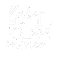 Baby Its Cold Outside Christmas Sticker