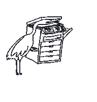 Bird Print Sticker