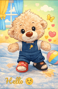 Happy Teddybear GIF
