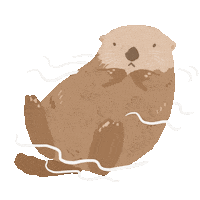 Seaotter Sticker by ApplePan