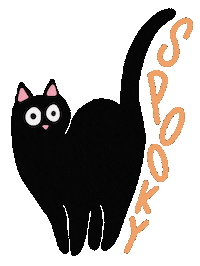 Trick Or Treat Cat Sticker