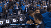 minnesota timberwolves hug GIF by NBA