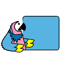 blakesseedbased teacher parrot bsb parrots Sticker