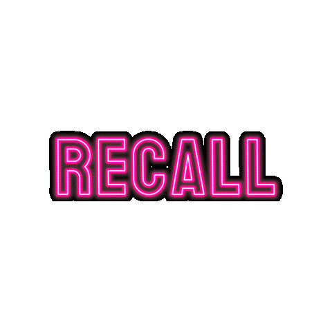 Recall Sticker by KAID