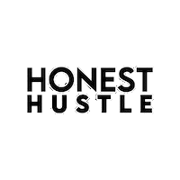 honesthustle logo hustle honest wordmark Sticker
