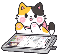 UnicornPaper follow follow me bongo cat mad cat Sticker