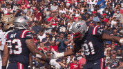 High Five Deatrich Wise GIF by New England Patriots