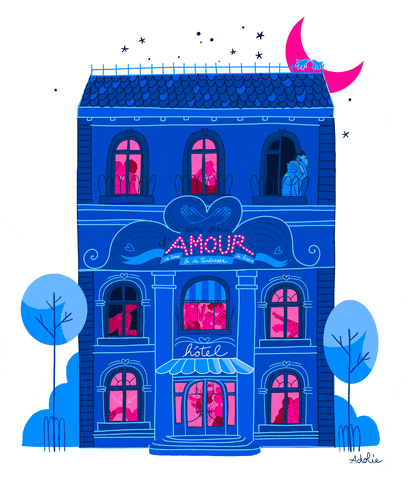 adolieday love travel hotel spirit GIF
