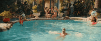 p_lo birthday flirty dive pool party GIF