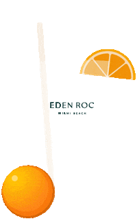 summer orange Sticker by Eden Roc Miami Beach