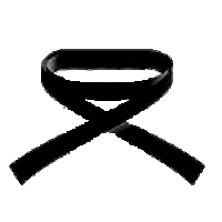 DojoShubukan karate martial arts negro belt Sticker