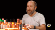 kyle kinane hot ones GIF by First We Feast: Hot Ones