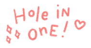 Hole In One Golf Sticker by Catharina Stewart