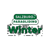 Winter Tandem Sticker by Salzburg Paragliding