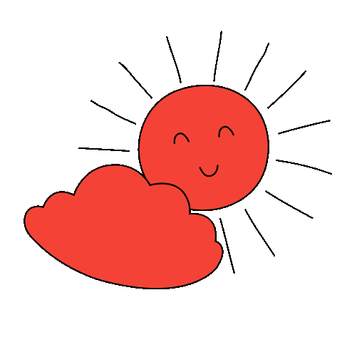 Clouds Smile Sticker by Rawww