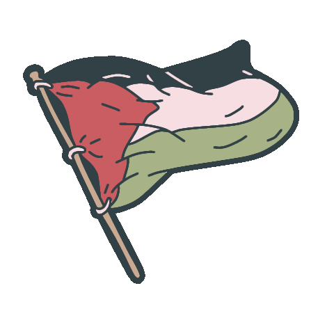 Flag Palestine Sticker by LASFAR