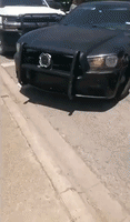Footage Shows Crashed Pickup 