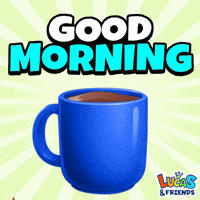 Good Morning Coffee GIF by Lucas and Friends by RV AppStudios