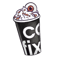 cofix_belarus halloween кофе хэллоуин латте Sticker