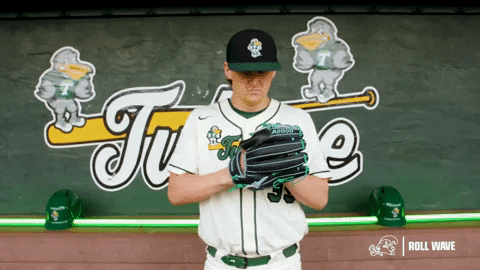 College Baseball Dylan GIF by GreenWave