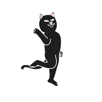 RIPNDIP_CAT alien skate skaters ripndip Sticker