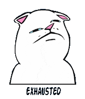 RIPNDIP_CAT alien exhausted disgusted mms Sticker