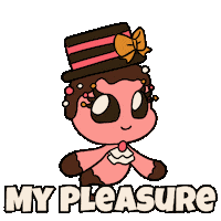 You Are Welcome No Problem Sticker by Christophers Genie