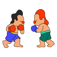 Knockout Illustration Sticker by byjamesandrews