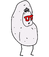 byakki okay oh potato eyebrows Sticker