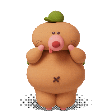 dudadu_official giphyupload animation wow cartoon Sticker