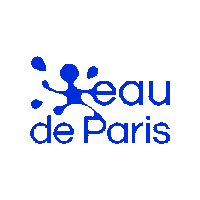 eaudeparis logo paris bleu edp Sticker