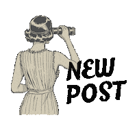 oldrow-design new post newpost 新しい投稿 Sticker