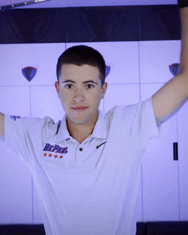 Depaul University Golf GIF by DePaul Blue Demons