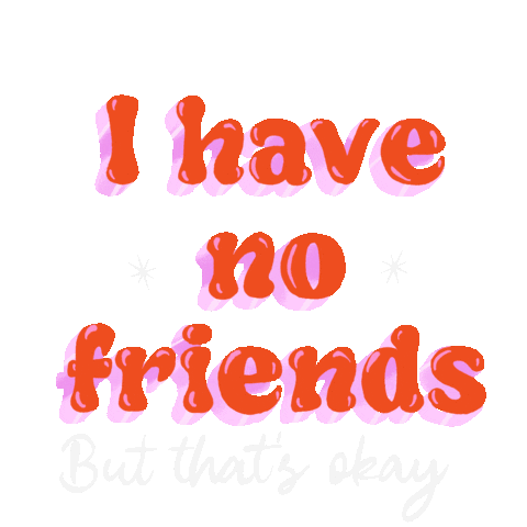 Sad Friends Sticker by Petra Koko