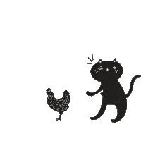 Cat Running Sticker by ANiMEAL