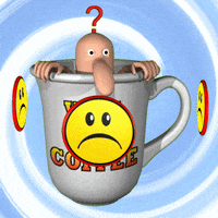 Coffee First Emoticon GIF