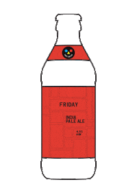 Friday Au Sticker by AND UNION