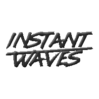 instantwaves test logo neon waves Sticker