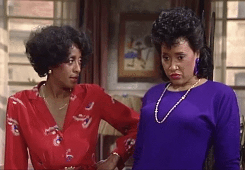 Confused Marla Gibbs GIF by Jackée Harry