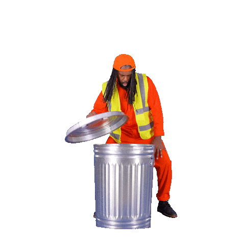 Smash Trash Can Sticker